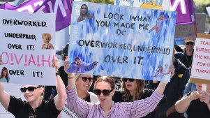 WA public school teachers strike over pay and conditions on April 23.