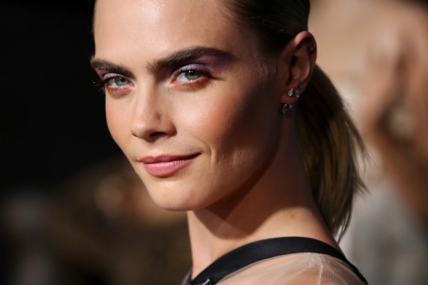 Cara Delevingne at the LA premiere of Carnival Row at TCL Chinese Theatre on August 21, 2019 in Hollywood, California.