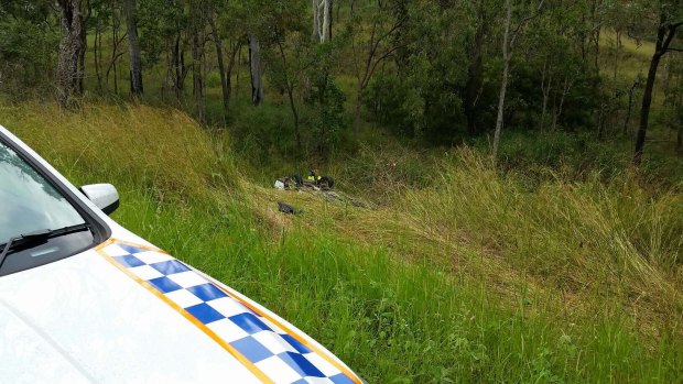 Driver found dead in rolled car off highway near Gympie