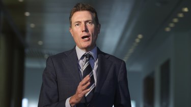 Attorney-General Christian Porter was believed to be one of the federal MPs on the flight from Perth on Sunday.