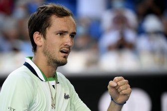 Daniil Medvedev is through to the fourth round.