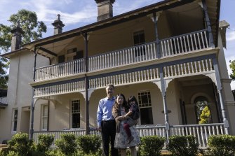 Albert and Eva Lim at Woodlands the Killara home of Ethel Turner, who wrote Seven Little Australians.