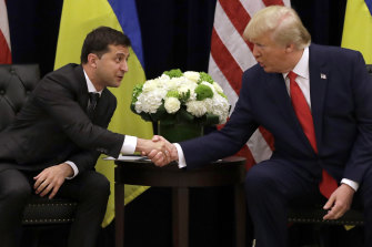 Trump met with Ukrainian President Volodymyr Zelensky in September.