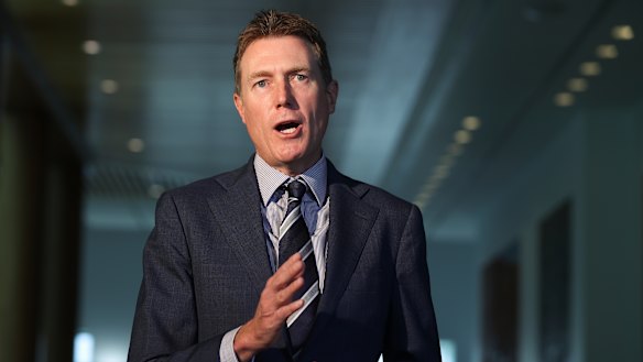 Attorney-General Christian Porter was believed to be one of the federal MPs on the flight from Perth on Sunday.