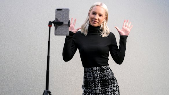 Melbourne nurse Alex Blakeley has been dabbling in creating TikTok content for brands including Forever New. 