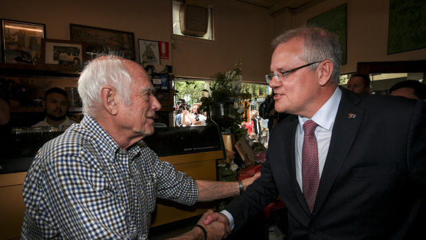 Pellegrini's cafe has been reopened on Tuesday morning after the co-owner Sisto Malaspina died from the Bourke Street terror attack. Prime Minister Scott Morrison met with the co-owner Nino Pangrazio. 