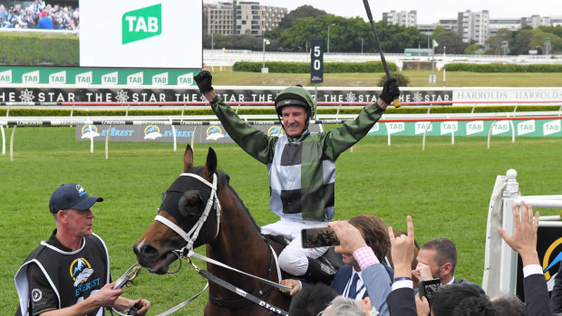 Glen Boss returns after winning The Everest on Yes Yes Yes in track record time on Saturday