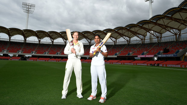 Australia’s Meg Lanning and India’s Mithali Raj prepare for the Test on the Gold Coast.
