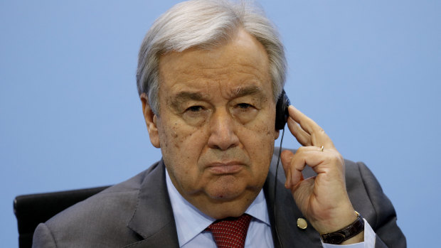 UN Secretary-General Antonio Guterres.