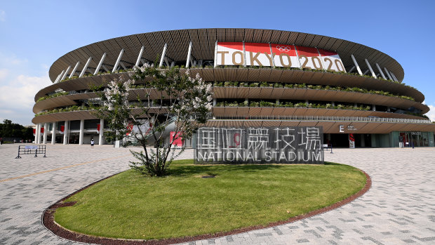Urban renewal: the Tokyo Stadium prior to the Opening Ceremony of the  Games last week.