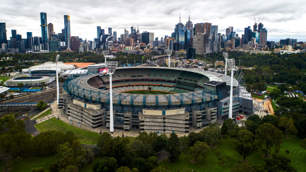 The MCG, seat of Australian rules football.
