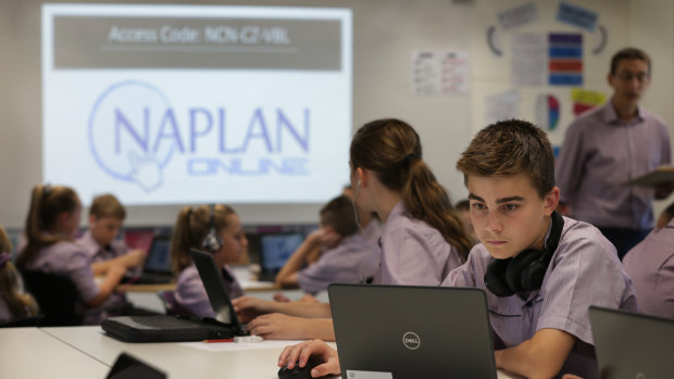 Thousands of students struggled to complete the first day of NAPLAN testing online. 