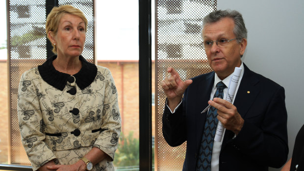 (From left) Metro North Hospital and Health Service board deputy chair Dr Kim Forrester and Associate Professor Brett Emmerson.