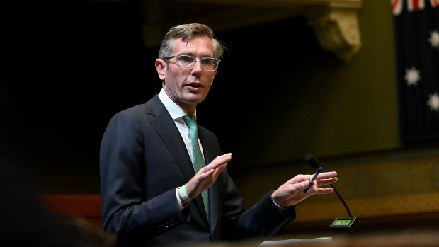 NSW Premier Dominic Perrottet in his first question time of the year on Tuesday.