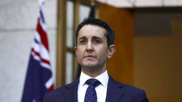 Premier of Queensland David Crisafulli in Canberra on Monday.