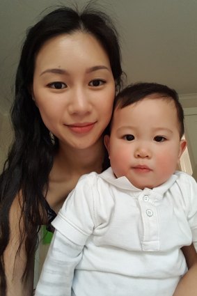 Jessica Nguyen, 28, has had to use money set aside for Winston, 15 months, to make ends meet. 