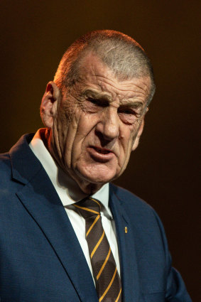 Outgoing Hawthorn president Jeff Kennett.