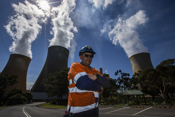 Phill Bramstedt is a contract worker a the Yallourn power station. 