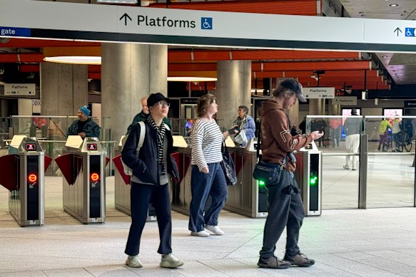 Anzac station links St Kilda Road to the rail network for the first time.