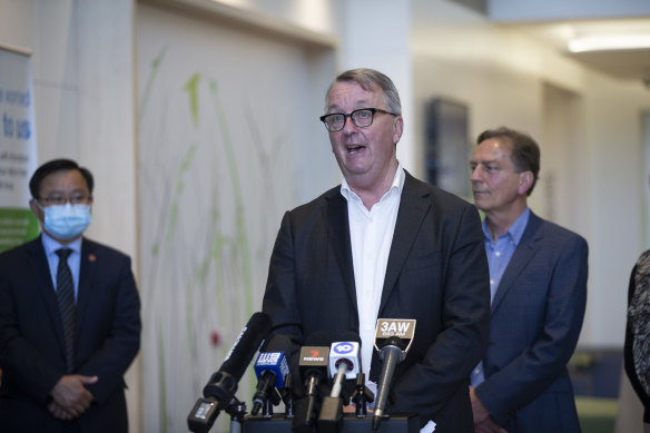 Health Minister Martin Foley this week.  