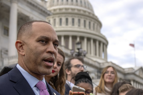 House Minority Leader Hakeem Jeffries is urging Republicans to partner with Democrats.