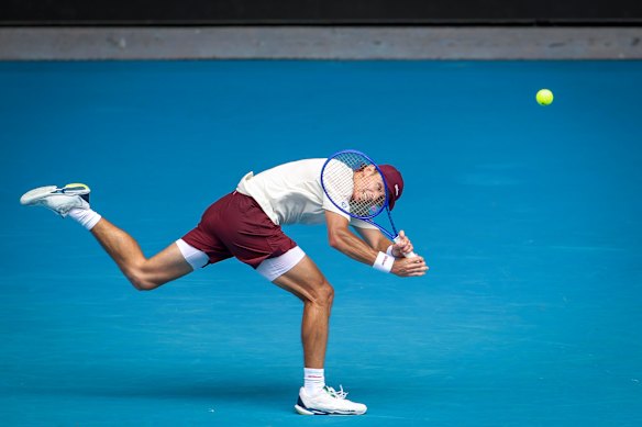 Alex de Minaur at the Australian Open. 