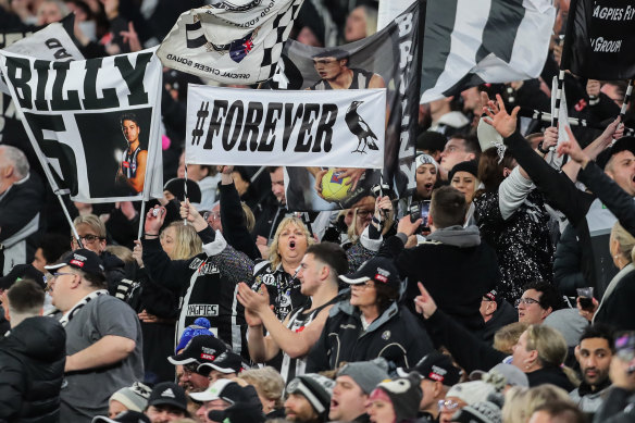 The grand final win has had a positive influence on Collingwood’s finances. 