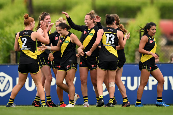 Richmond are heading to their maiden AFLW finals series.