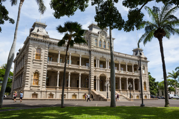 The Iolani Palace is the only official royal palace in the United States.