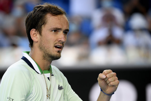 Daniil Medvedev is through to the fourth round.