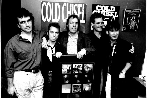 Cold Chisel pictured in 1981. Eleven shows will stop in every state in the country for The Big Five-0 tour.