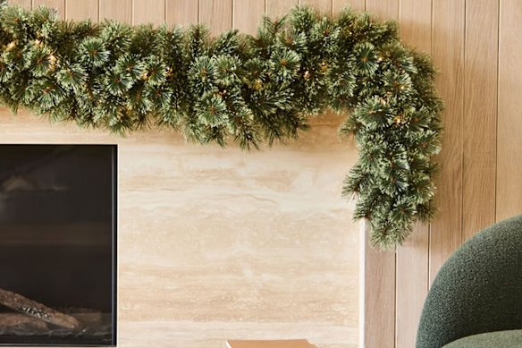 A garland across the mantle or dining table is the perfect touch.