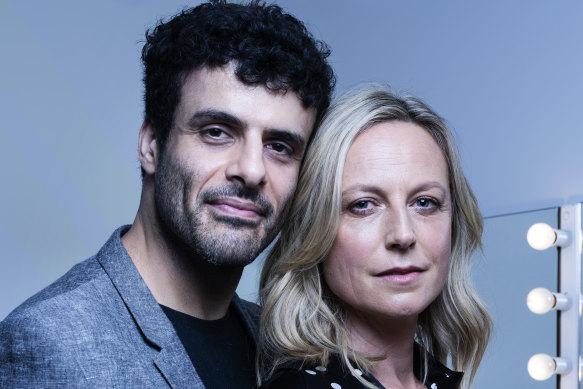 Fayssal Bazzi and Marta Dusseldorp star in the STC's Deep Blue Sea.