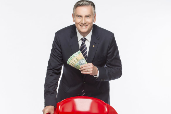 Millionaire Hot Seat host Eddie McGuire.