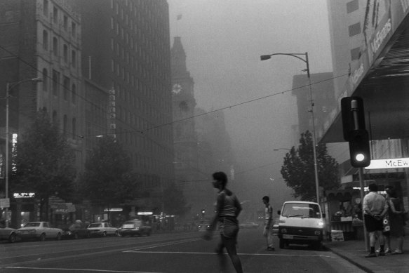 Bourke Street, mid-afternoon.