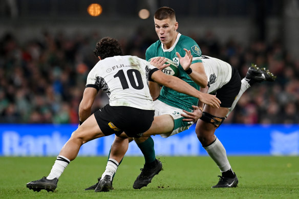 Ireland five-eighth Sam Prendergast.