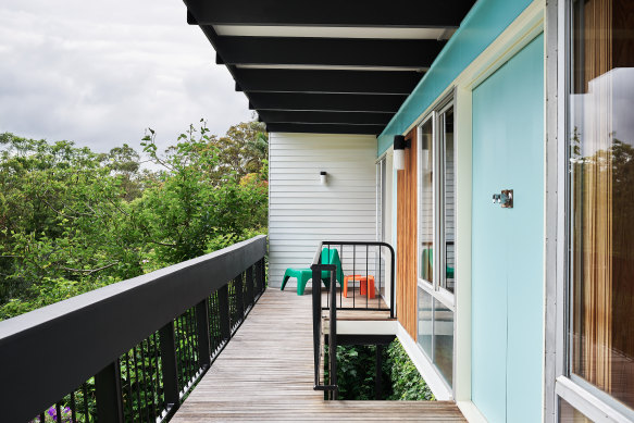 The veranda of ‘party central’.