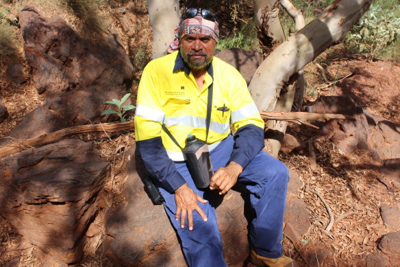 PKKP director Burchell Hayes, pictured here near Juukan Gorge, says laws can reflect spiritual values. 