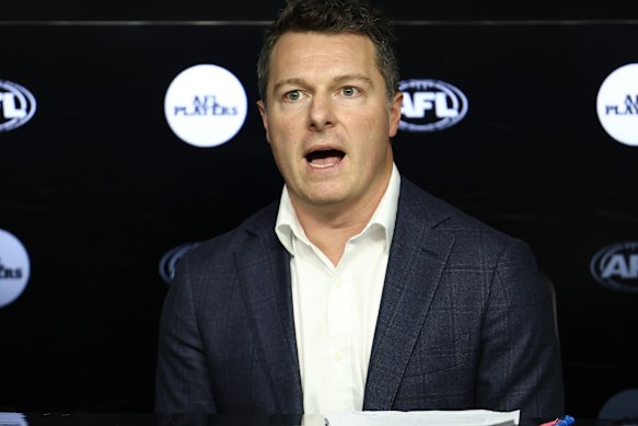 AFLPA chief executive officer James Gallagher voiced the players’ concerns.