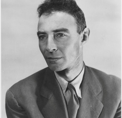 Dr Robert Oppenheimer, atomic physicist and head of the Manhattan Project.
