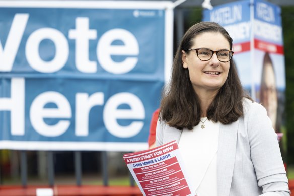 Labor candidate for Kiama Katelin McInerney is leading independent Gareth Ward.