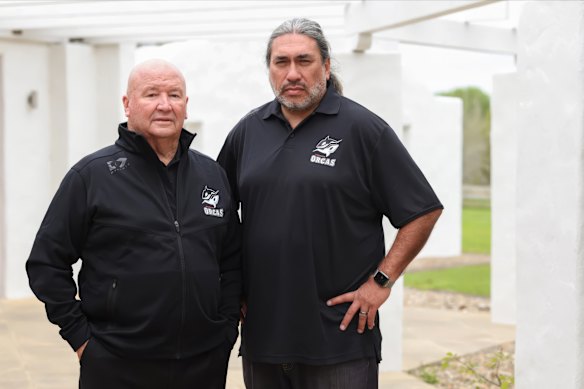 Southern Orcas bid leaders Graham Lowe (left) and Andrew Chalmers.