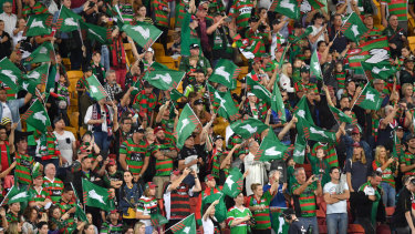 South Sydney fans made Suncorp Stadium their own on Sunday.