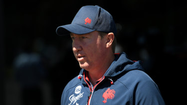 Always improving: Trent Robinson is a masterful coach who knows when his team isn't at 100 per cent.