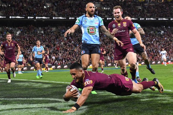Packed house: Origin clashes no doubt benefit from sell out crowds.