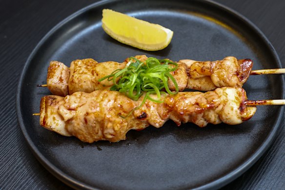 Yakitori skewers.