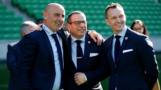 Victory chief executive Trent Jacobs (right) said the club will 'consider all its options'.