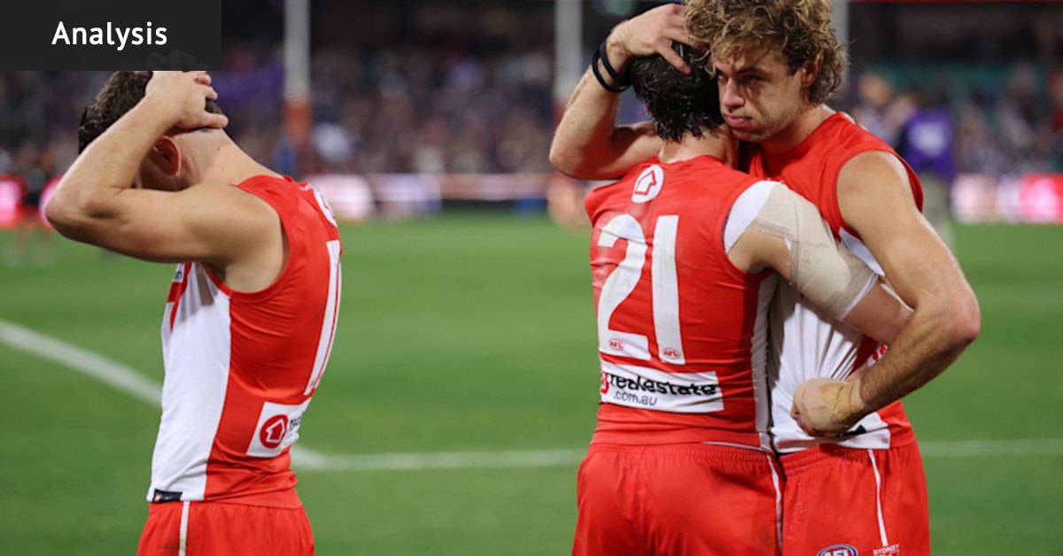 Swans’ rollercoaster month ends with heartbreak after Fremantle fightback