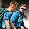 Australia’s Marnus Labuschagne and Steve Smith.