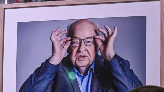 Father Bob Maguire’s state funeral at St Patrick’s Cathedral in Melbourne.